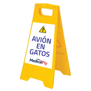 Señalización triamgular de piso